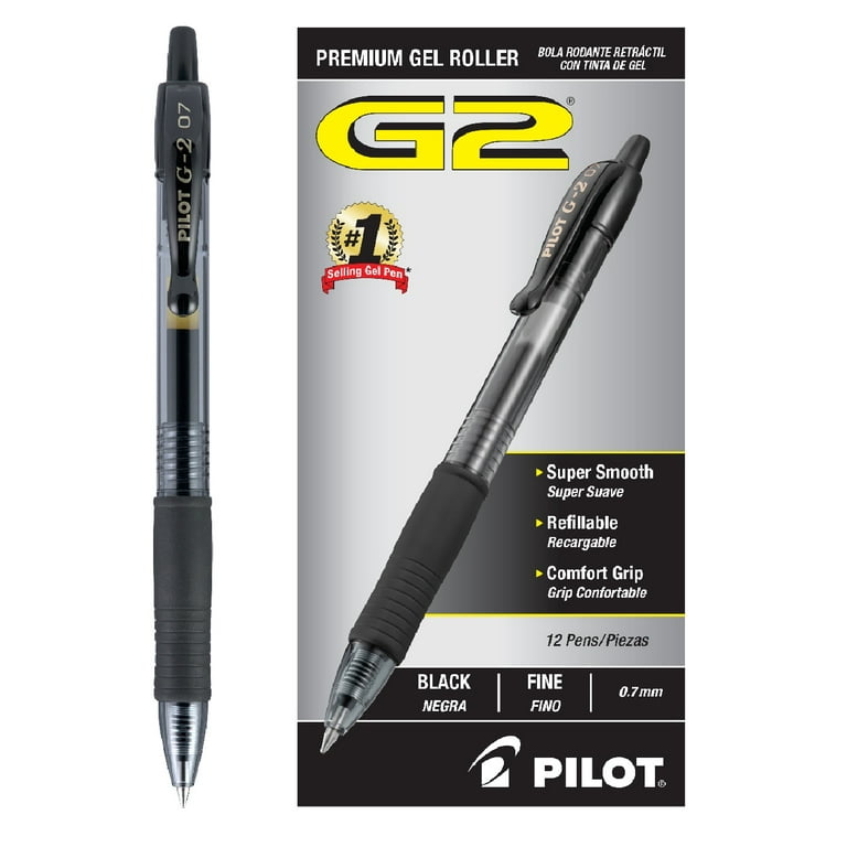 Blue Pilot BL-G2-5 0.5mm Extra Fine Retractable Gel Rollerball Pens
